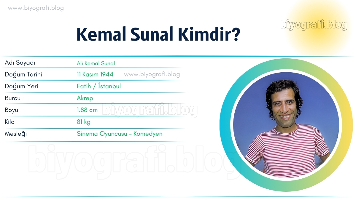 kemal sunal kac kilo boyu kac nereli kac yasinda esi kimdir biyografi