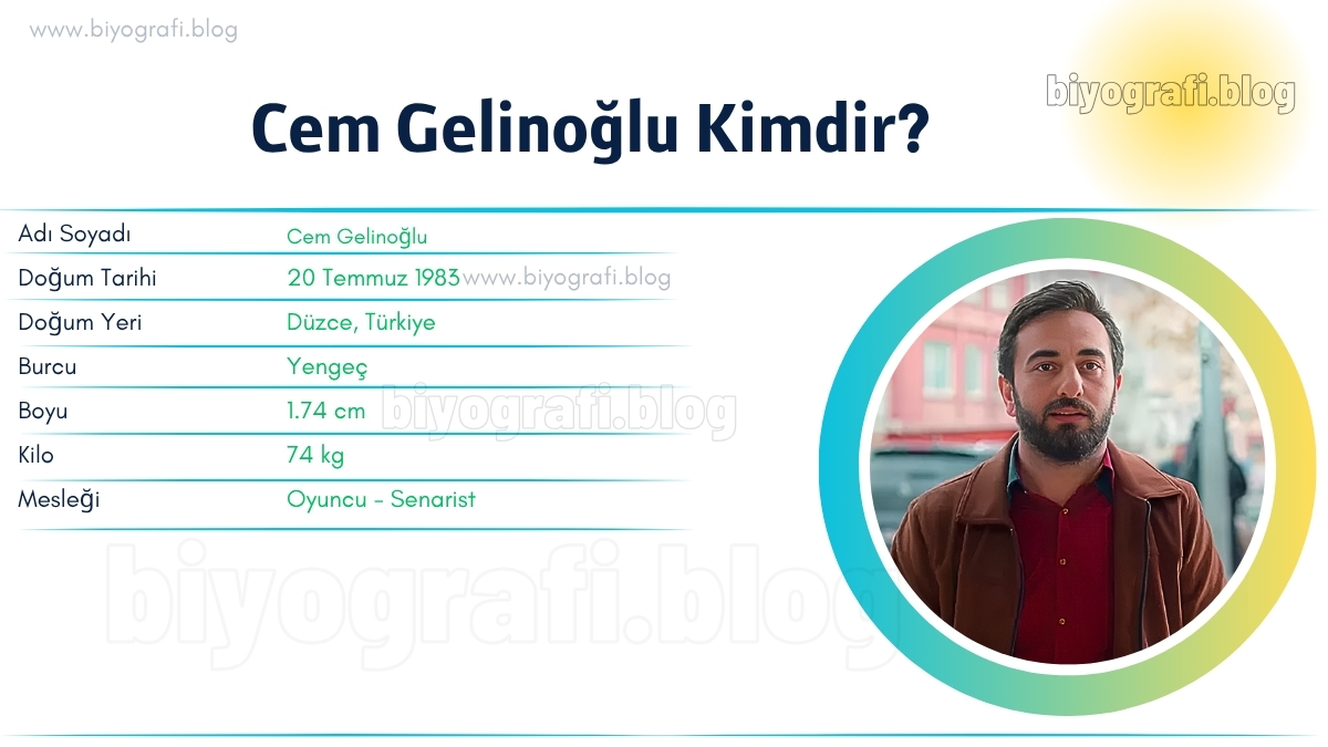 cem gelinoglu kac kilo boyu kac nereli kac yasinda esi kimdir biyografi