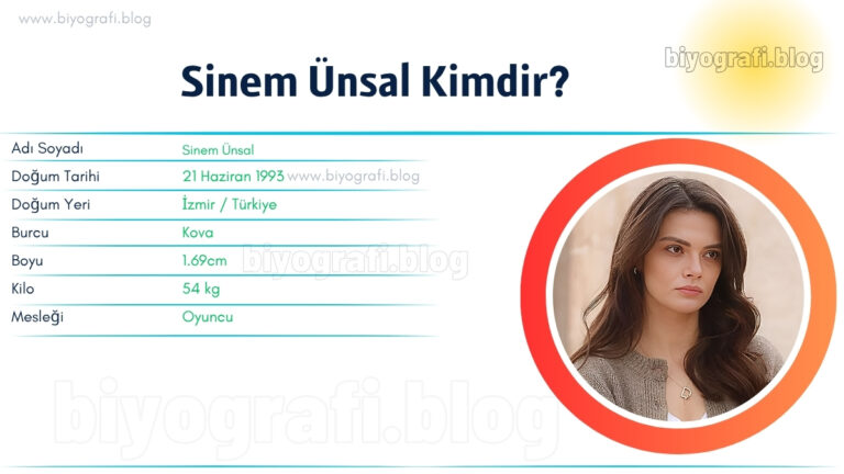 sinem unsal kac kilo boyu kac nereli kac yasinda esi kimdir biyografi
